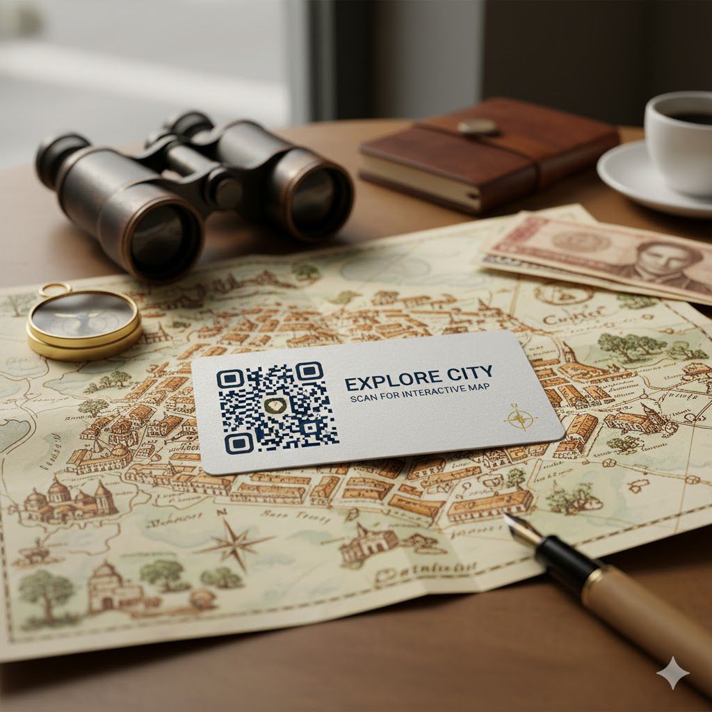 City Map Card (QR Map)